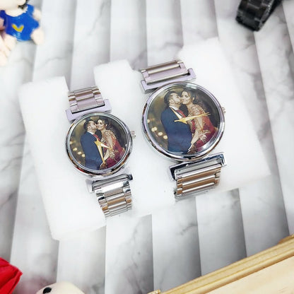 Metal Chain Couple Watch