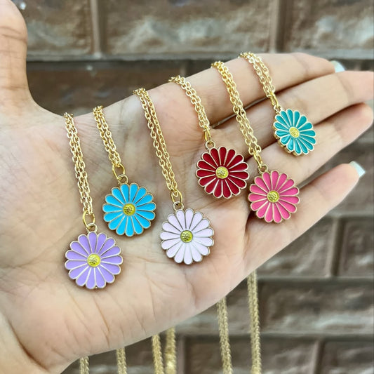 Daisy Flower Necklace