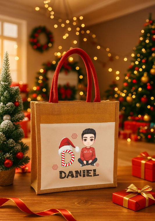 Christmas Personalized Jute Bag