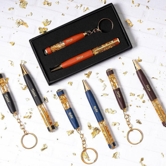 Personalized Keychain & Pen Set