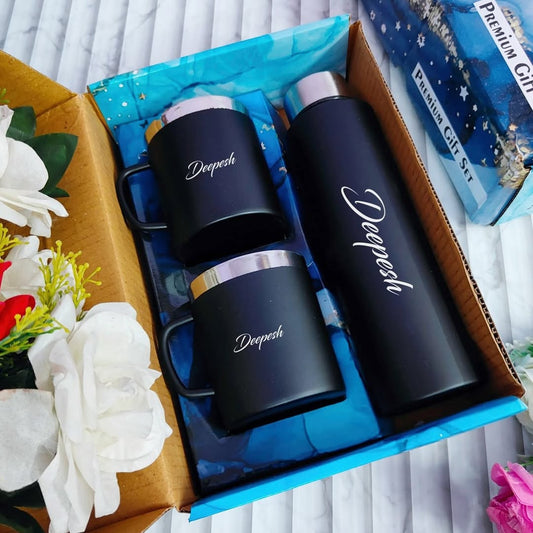 Stainless Steel Bottle + Cup Combo