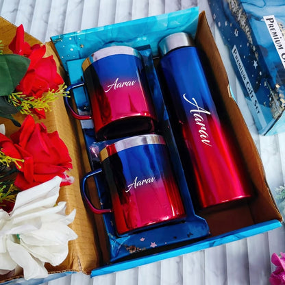 Stainless Steel Bottle + Cup Combo