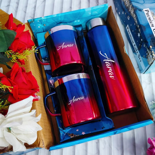 Stainless Steel Bottle + Cup Combo