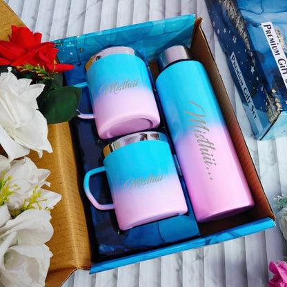 Stainless Steel Bottle + Cup Combo