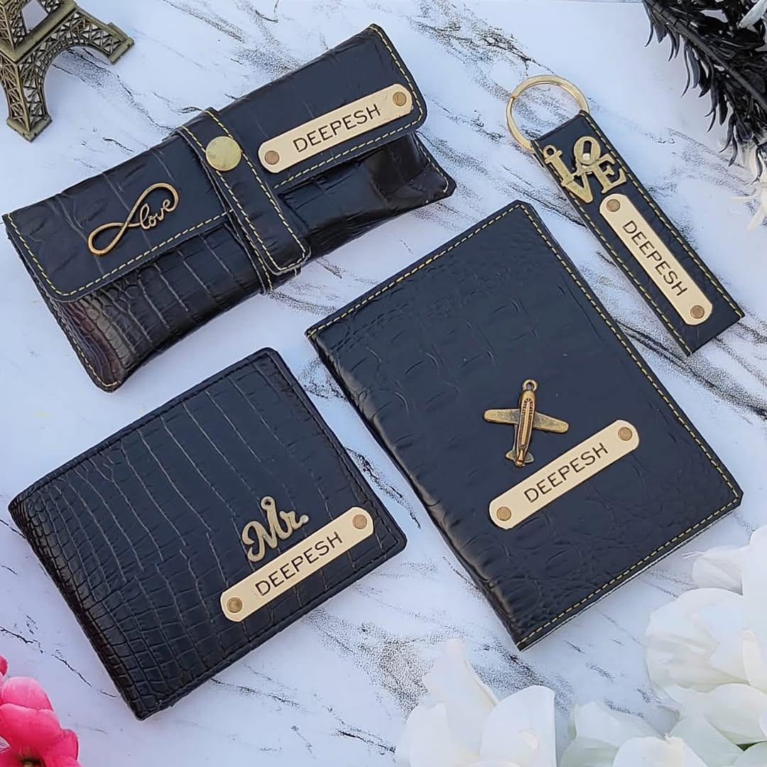 Croc Leather Personalized 4 In 1 Combo