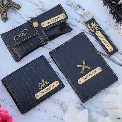 Croc Leather Personalized 4 In 1 Combo