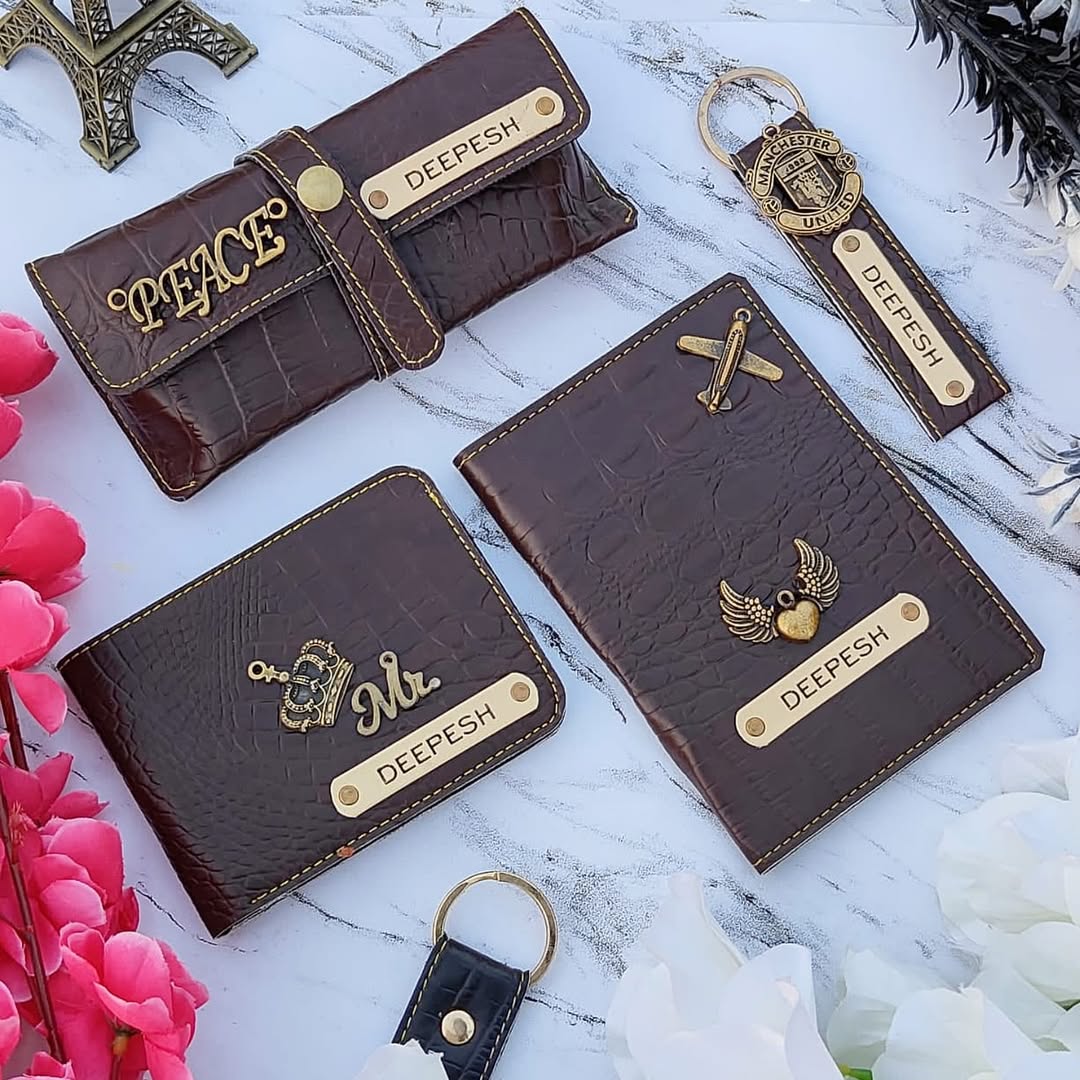 Croc Leather Personalized 4 In 1 Combo