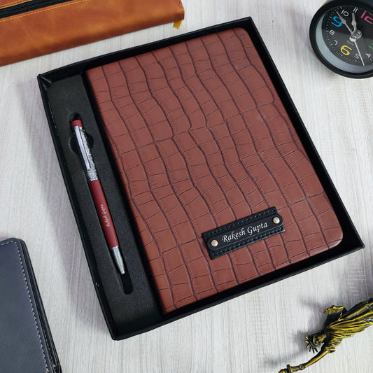 Personalized Croc Diary & Pen Combo