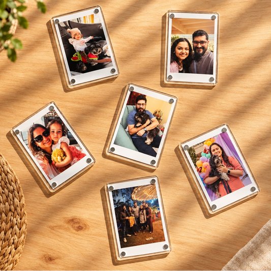 Polaroid-Style Acrylic Photo Magnets (Set Of 2)