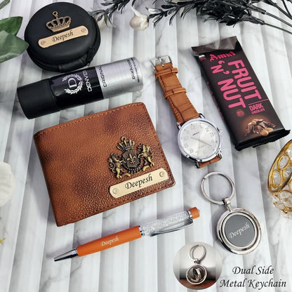 Italian Leather Essential Hamper For Him