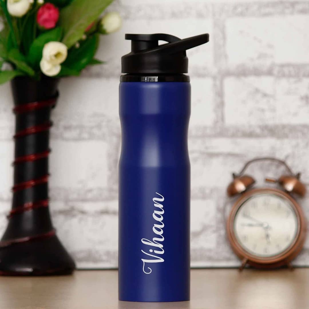 Personalized Matte Steel Sipper Bottle – 750 ML