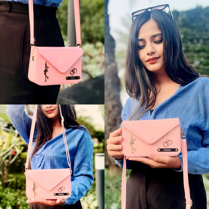 Personalized Croc Sling Bag & Wrist Watch Combo