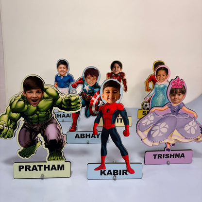 Personalised Photo Caricature Stand For Kids
