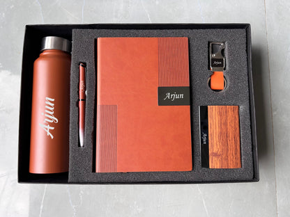 Premium Personalized Gift Hamper – 5 in 1 Accessories Set