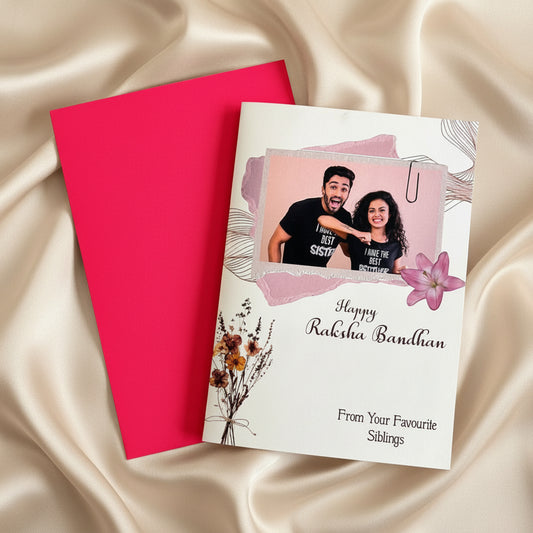 Personalised Rakhi Greeting Card Combo