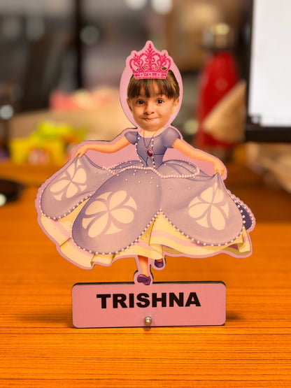 Personalised Photo Caricature Stand For Kids