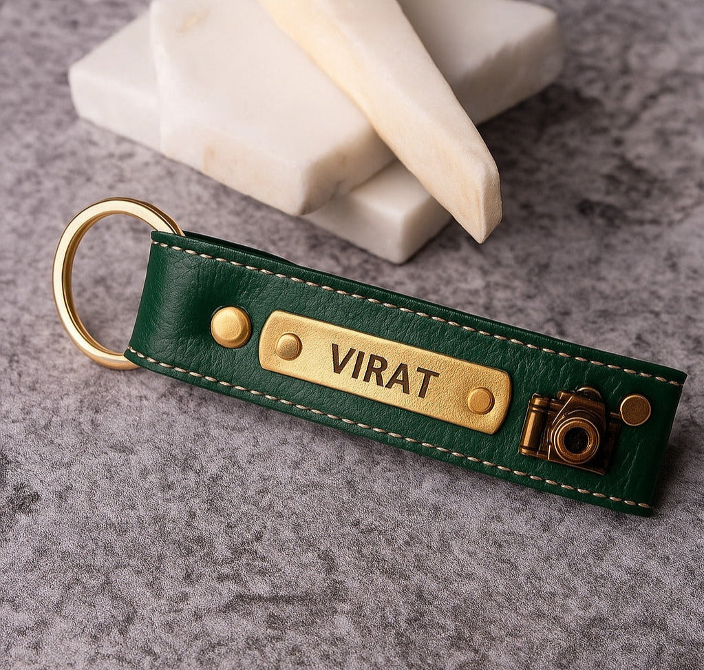 Personalized Premium Leather Keychain