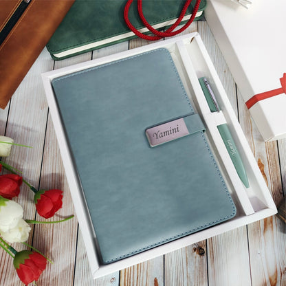 Premium Magnet Diary + Pen Combo – Personalized Gift Set