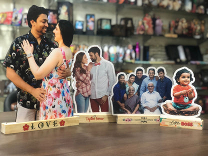 Premium Quality Wooden Photo Cutout With Base