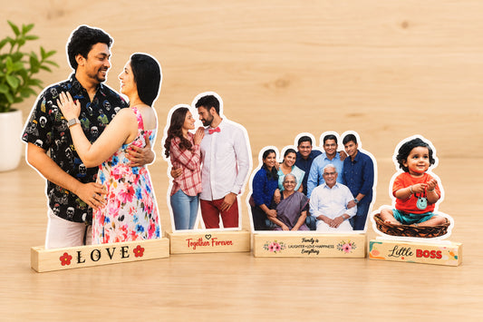 Premium Quality Wooden Photo Cutout With Base