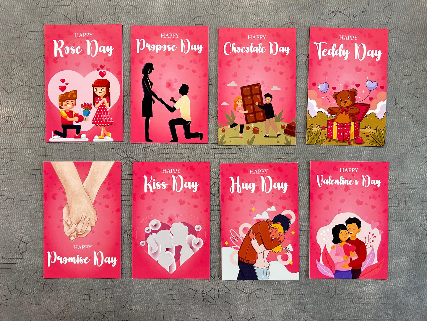 Personalized 8 Days 8 Cards Valentine Special