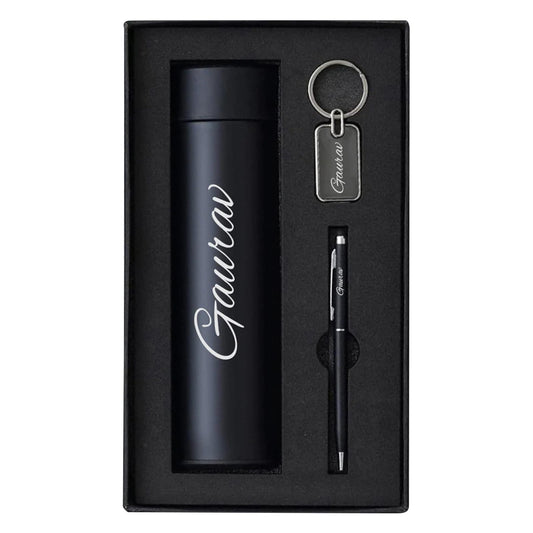 Personalized Bottle, Keychain, Pen Combo Set