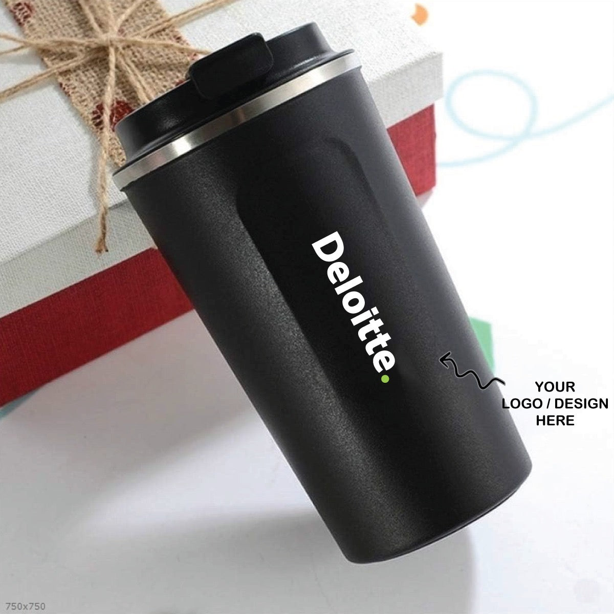 Personalized Travel Mug With Temperature Display