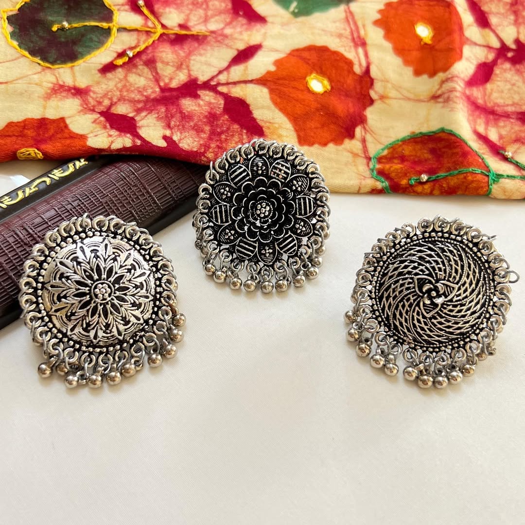 Gungroo Oxidised Rings | Festive Edition