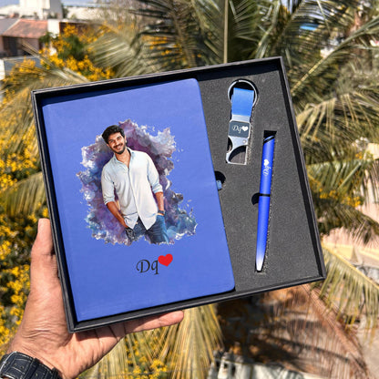 Artistic Combo – Personalized Diary, Pen & Keychain Set