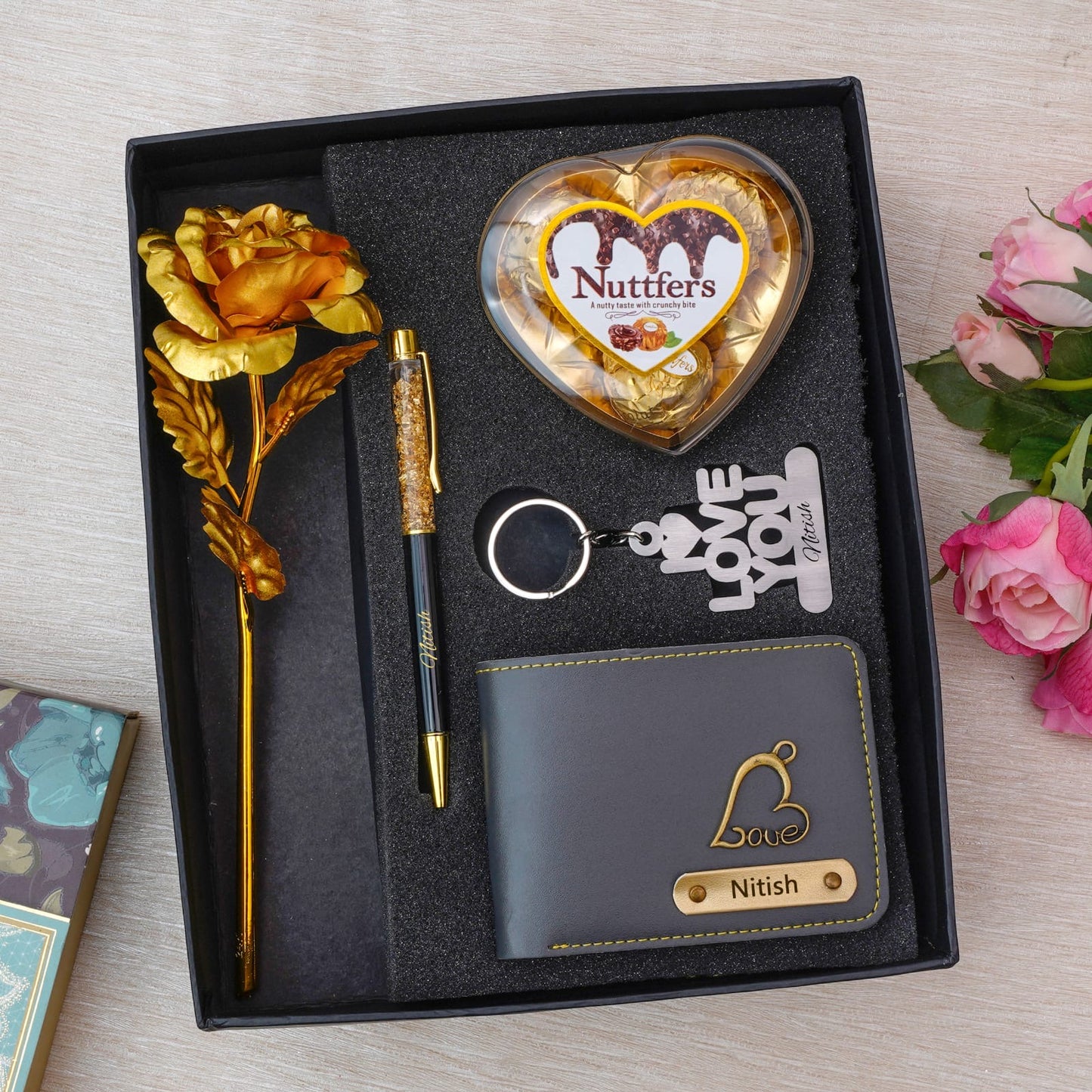 Personalized Hamper With Engraved Accessories For Men