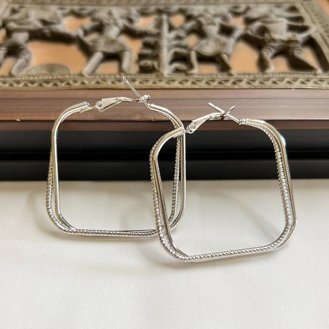 Double Layered Hoops – Modern & Stylish Statement Earrings