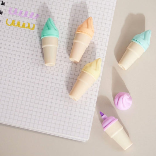 Ice Cream Highlighters - Set Of 6