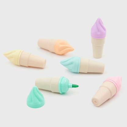 Ice Cream Highlighters - Set Of 6