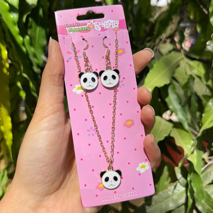 Elegant Charm Necklace & Earrings Set