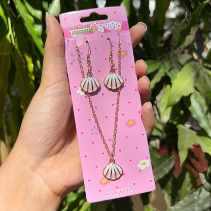 Elegant Charm Necklace & Earrings Set