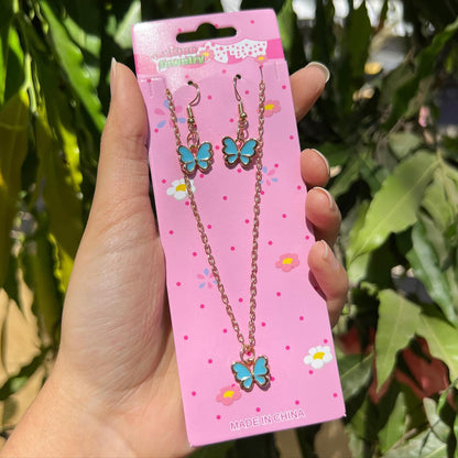 Elegant Charm Necklace & Earrings Set