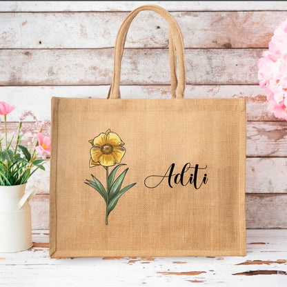 Personalized Jute Bag
