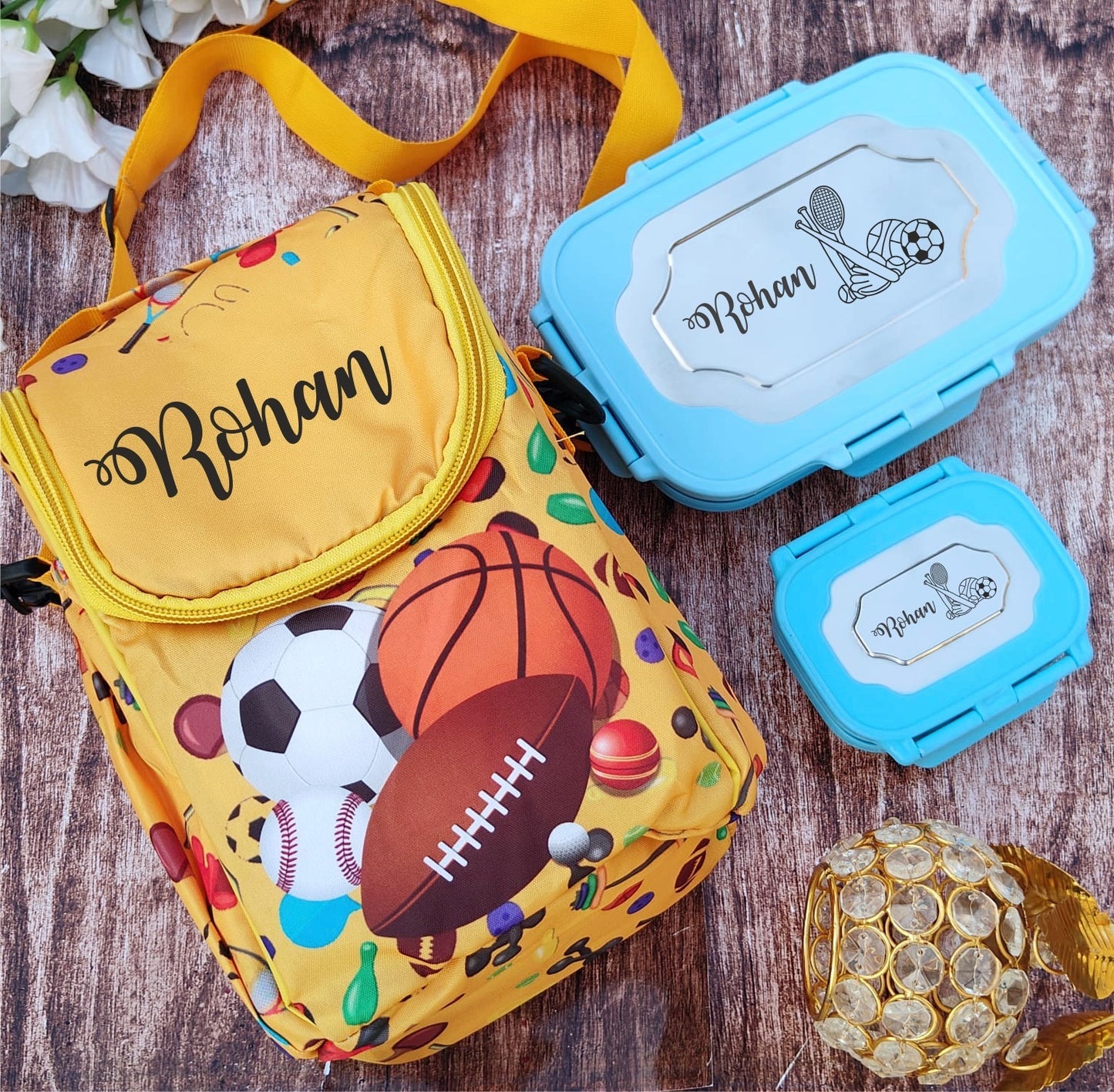 Utility Bag + Steel Lunch Box Combo