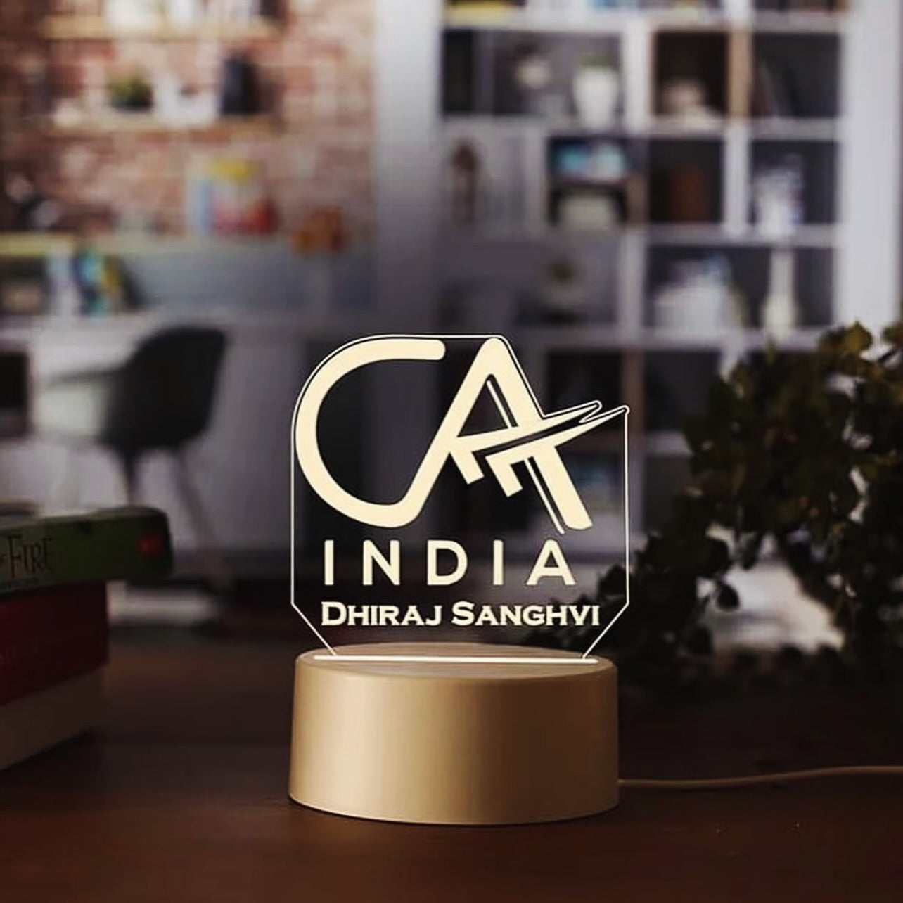 Profession Theme LED Acrylic Table Frames