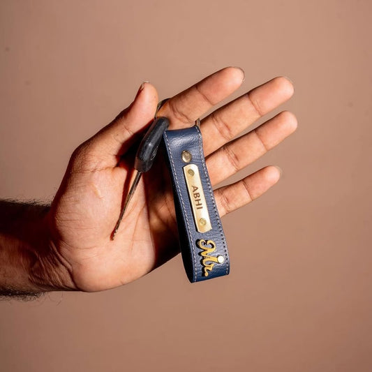 Personalized Premium Leather Keychain