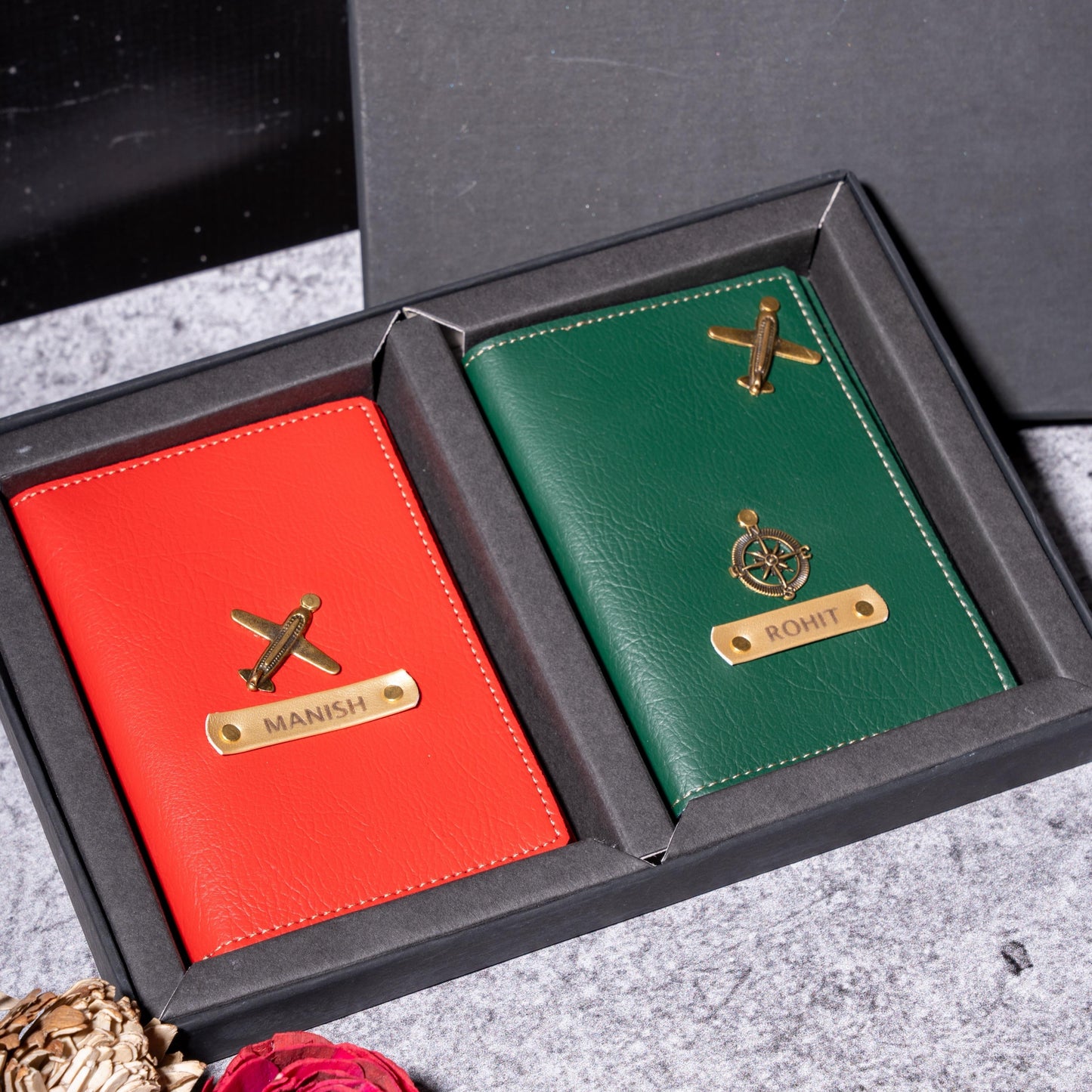 Personalized Premium Leather Passport Cover