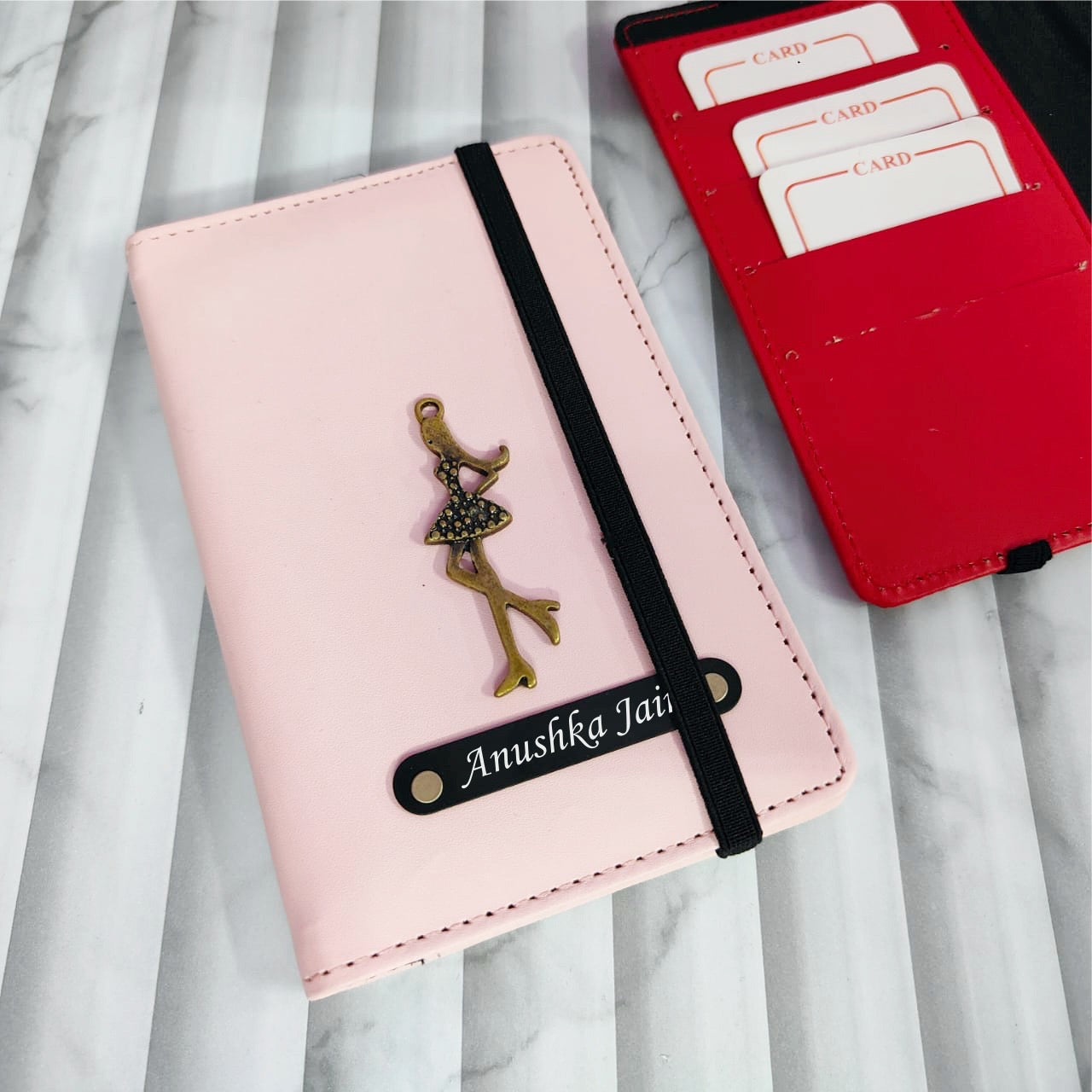 Personalized Passport Cover With Rubber Lock