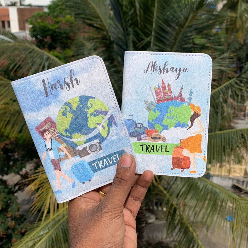 Pastel Personalized Passport Cover