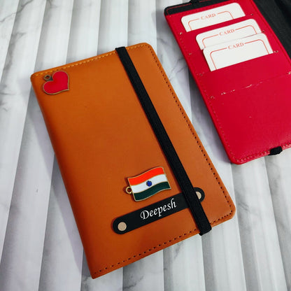 Personalized Passport Cover With Rubber Lock