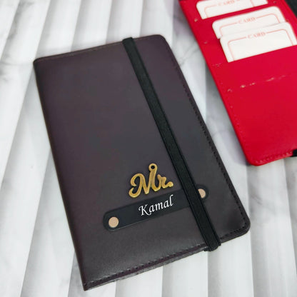 Personalized Passport Cover With Rubber Lock