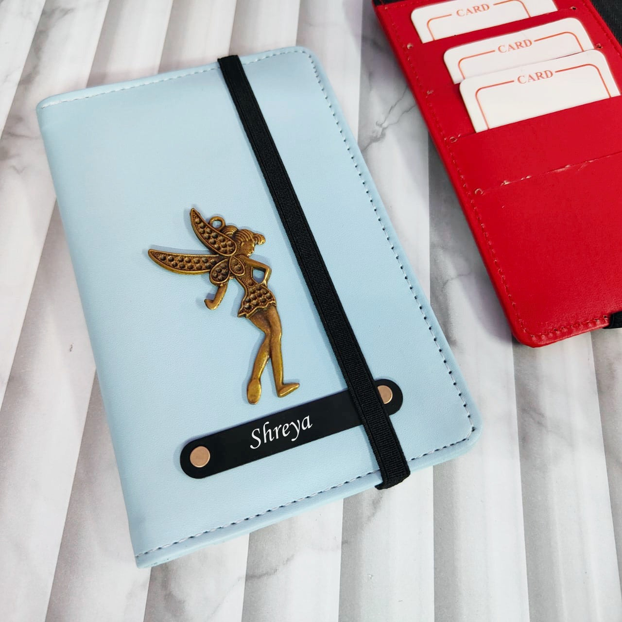 Personalized Passport Cover With Rubber Lock