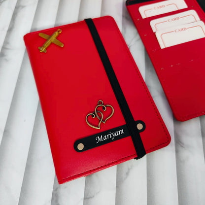 Personalized Passport Cover With Rubber Lock