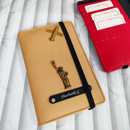 Personalized Passport Cover With Rubber Lock