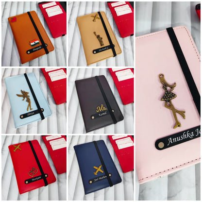 Personalized Passport Cover With Rubber Lock