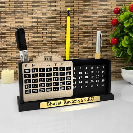 Personalized Pen Stand With Infinite Calendar